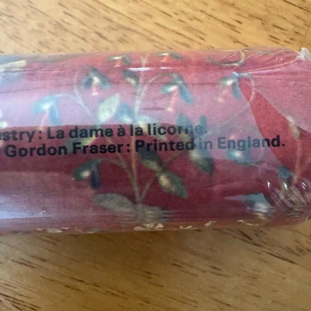 Gordon Fraser Gift Wrap 4 Sheets 16th Century Tapestry The Lady and The Unicorn